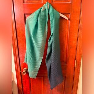 Pretty Green Unbranded oversized Ombré scarf. Has some snags but no stains.